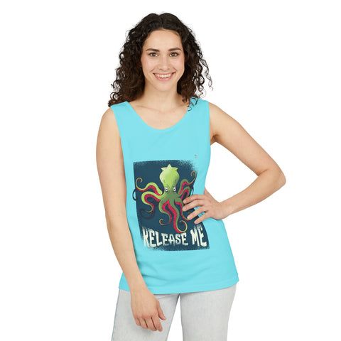 Release Me Kraken Unisex Garment-Dyed Tank Top