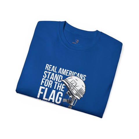 Real Americans Stand For The Flag, Unisex Ultra Cotton Tee