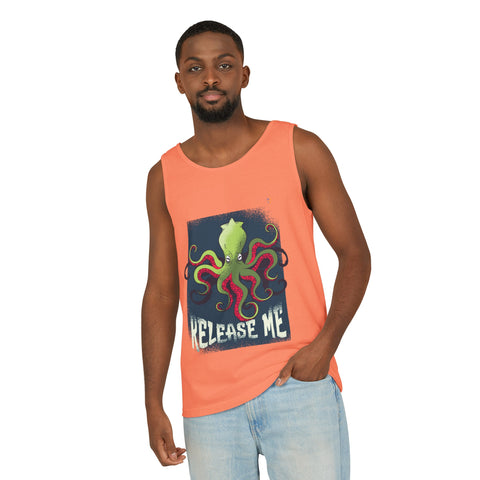 Release Me Kraken Unisex Garment-Dyed Tank Top