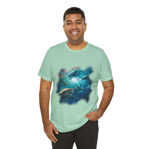 Sea Of Sharks Unisex Jersey Short Sleeve Tee