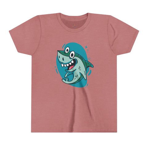 Funny Shark Youth Short Sleeve Tee