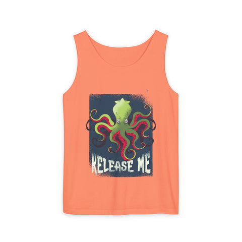 Release Me Kraken Unisex Garment-Dyed Tank Top