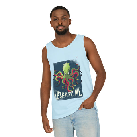 Release Me Kraken Unisex Garment-Dyed Tank Top