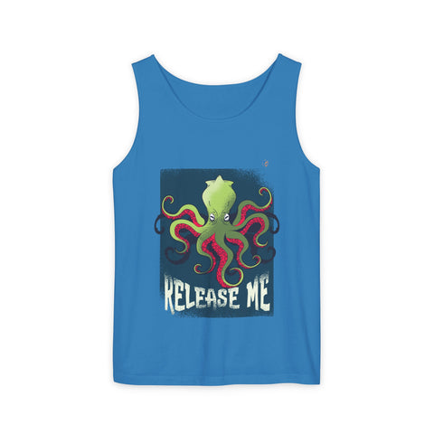 Release Me Kraken Unisex Garment-Dyed Tank Top