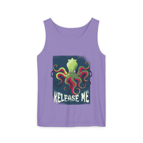 Release Me Kraken Unisex Garment-Dyed Tank Top