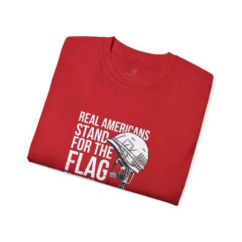 Real Americans Stand For The Flag, Unisex Ultra Cotton Tee