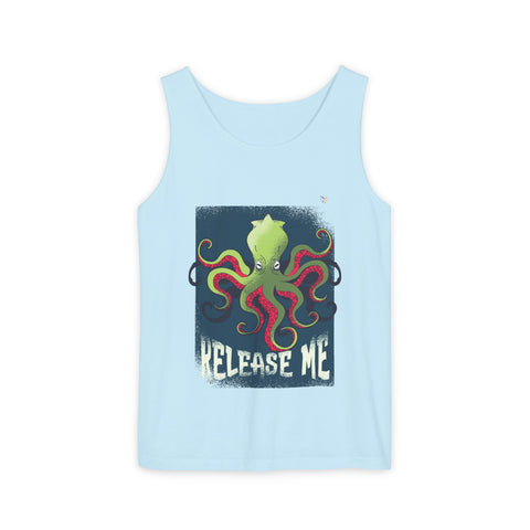 Release Me Kraken Unisex Garment-Dyed Tank Top