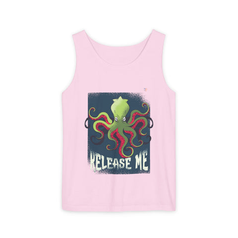 Release Me Kraken Unisex Garment-Dyed Tank Top