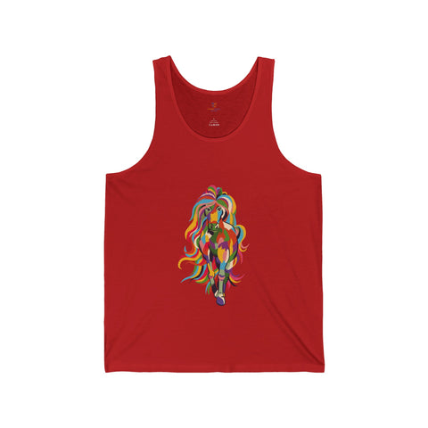 Colorful Horse Unisex Jersey Tank