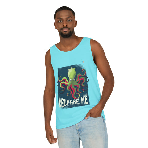 Release Me Kraken Unisex Garment-Dyed Tank Top