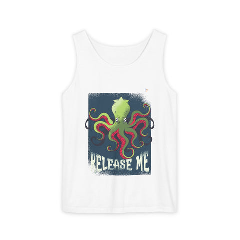 Release Me Kraken Unisex Garment-Dyed Tank Top