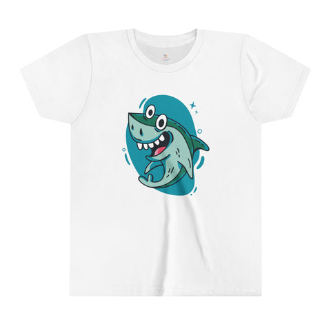 Funny Shark Youth Short Sleeve Tee