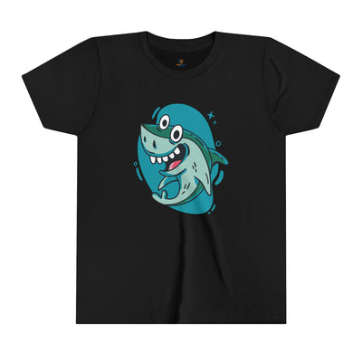 Funny Shark Youth Short Sleeve Tee