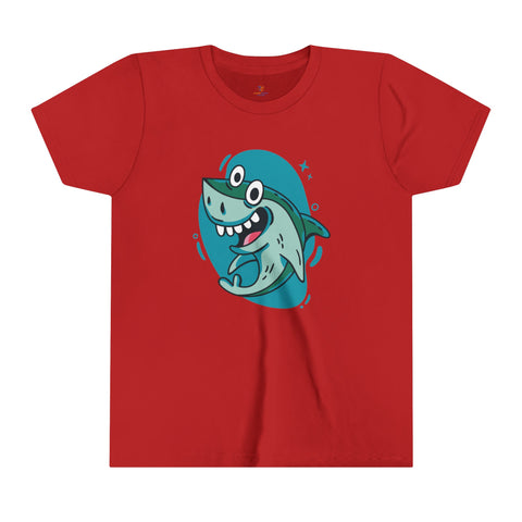 Funny Shark Youth Short Sleeve Tee