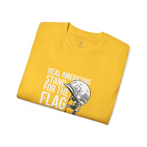 Real Americans Stand For The Flag, Unisex Ultra Cotton Tee