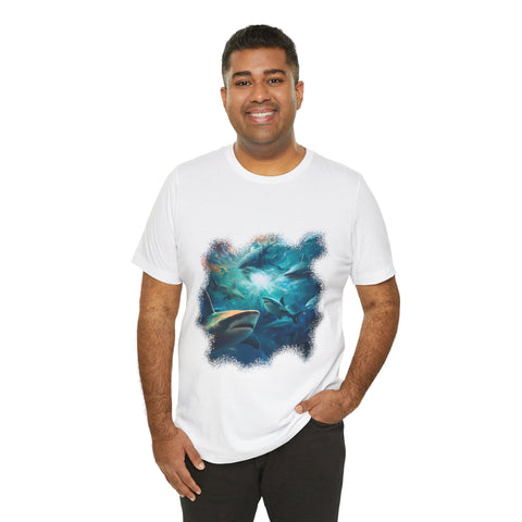 Sea Of Sharks Unisex Jersey Short Sleeve Tee