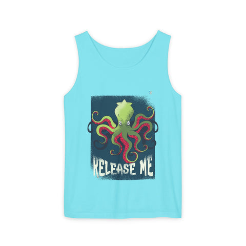 Release Me Kraken Unisex Garment-Dyed Tank Top