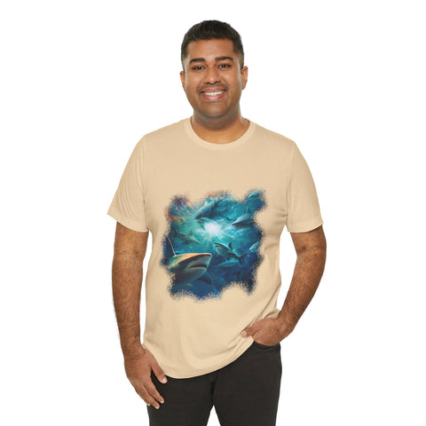 Sea Of Sharks Unisex Jersey Short Sleeve Tee