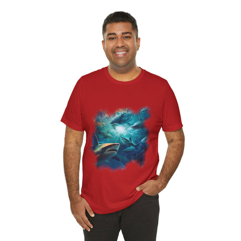 Sea Of Sharks Unisex Jersey Short Sleeve Tee