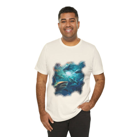 Sea Of Sharks Unisex Jersey Short Sleeve Tee