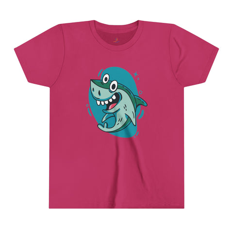 Funny Shark Youth Short Sleeve Tee