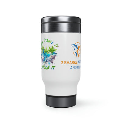 Stainless Steel Travel Mug with Handle, 14oz