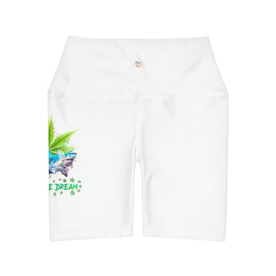 High Waisted Yoga Shorts (AOP)